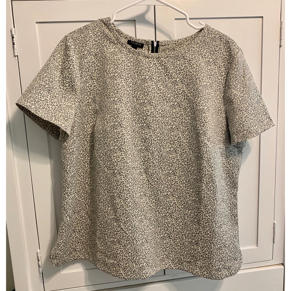 Talbots Leopard Top NWOT